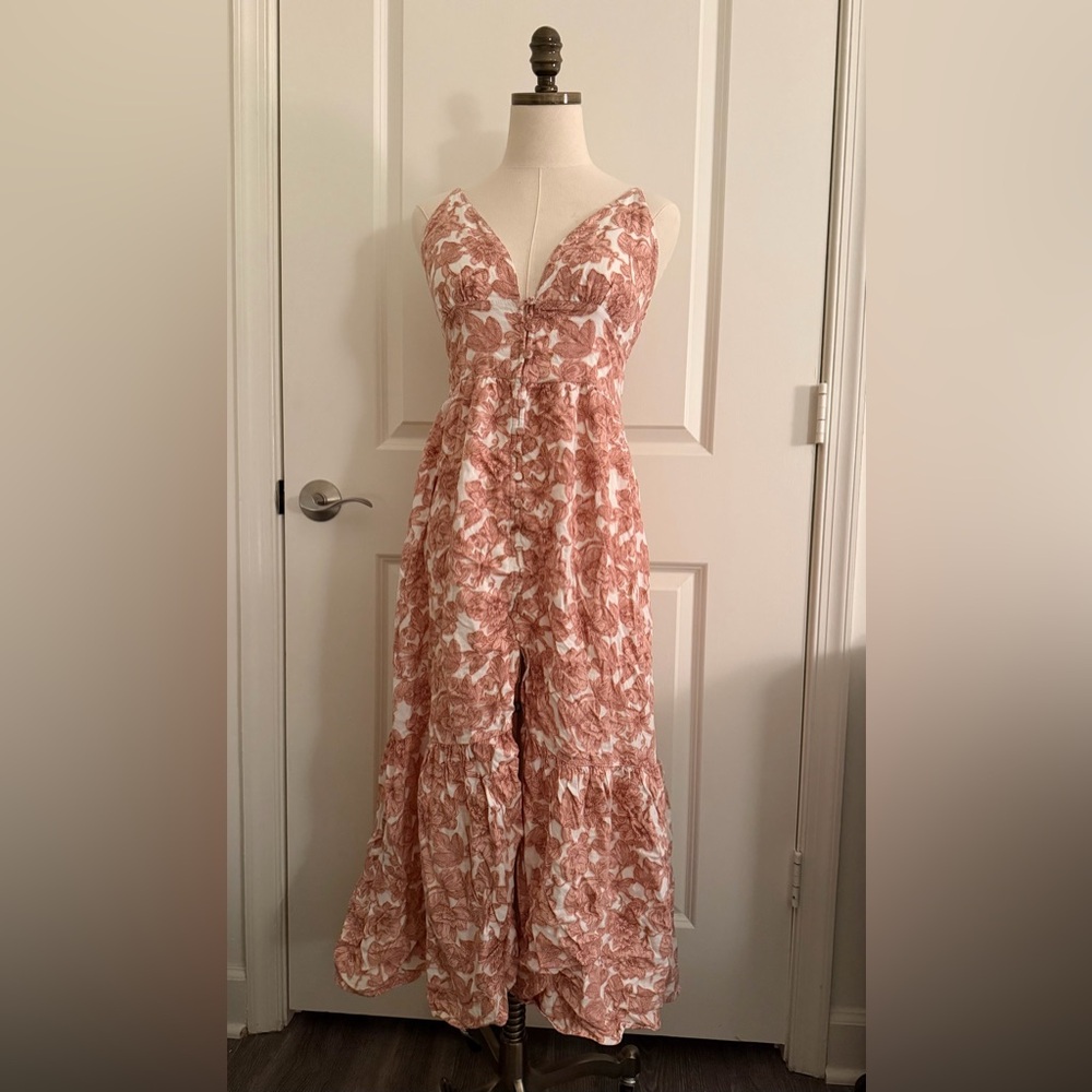 Abercrombie & Fitch Pink Floral Maxi Dress